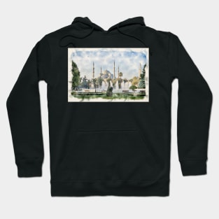 The Blue Mosque or Sultan Ahmet in Istanbul, Turkey Hoodie